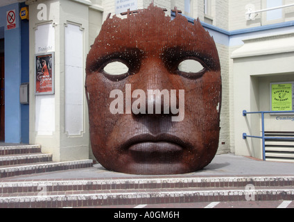 Sculpture outside The Marlowe Theatre Canterbury Kent Stock Photo