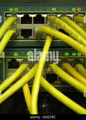 Computer Cables Stock Photo