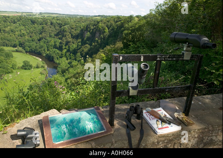 View from Yat Rock Symonds Yat Hereford Worcester England Stock Photo