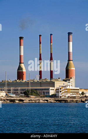 THE POWER STATION AT Dhekelia, LARNAKA IN CYPRUS Stock Photo