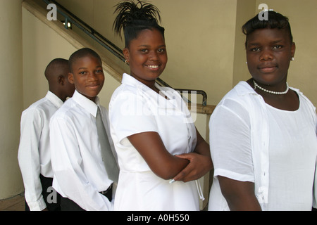 Miami Florida,Poinciana Park Elementary School,campus,primary,education,campus,fifth 5th grade graduation promotional exercise,student students educat Stock Photo