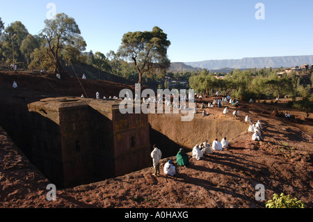 Lalibala in Ethiopia Africa Stock Photo