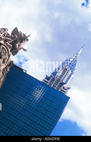 USA New York City Midtown Manhattan Chrysler Building Hyatt Hotel Grand Central Station Stock Photo