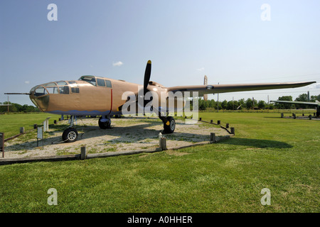 Boeing B25 Mitchell at the Grissom AFB in Indiana Stock Photo