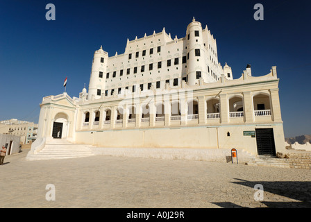 Palace of the sultan, Sayun, Wadi Hadramaut, Yemen Stock Photo