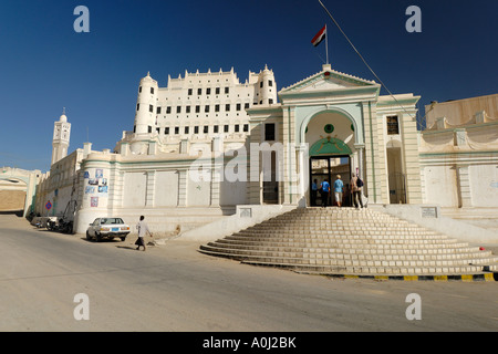 Palace of the sultan, Sayun, Wadi Hadramaut, Yemen Stock Photo