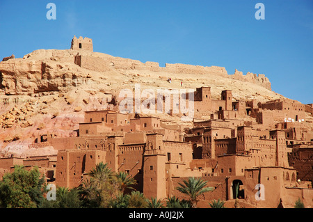 Traditional maroccan village in the Atlas Mountains , Ait Benhaddou , Marokko , Afrika Stock Photo