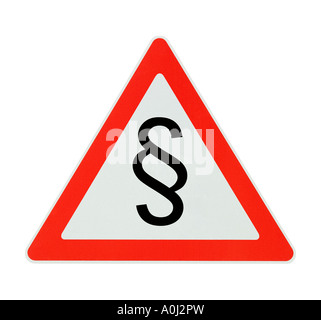 Attention! law and order - white background Stock Photo