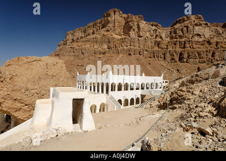 Grave site of the prophet Hud, pilgrimage site of Gabr Hud, Qabr Hud, Wadi Hadramaut, Yemen Stock Photo