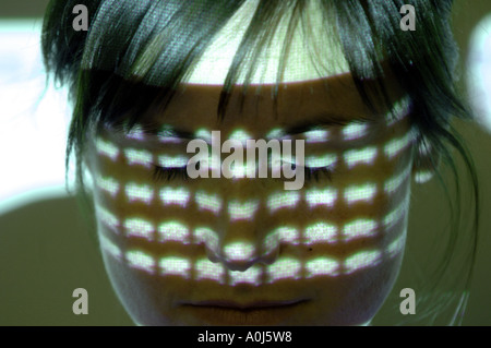 Space Invaders Negative female, space invader face, eyes, open, spooky, sinister, negative ...