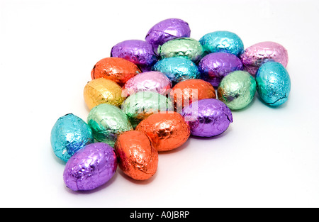 Mini easter eggs Stock Photo