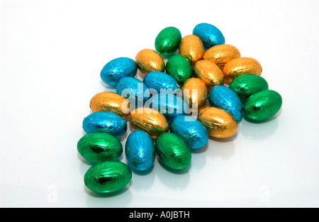 Mini easter eggs Stock Photo