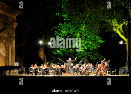 A classical music concert in the park of Villa Aldobrandini, Frascati, Rome, Italy Stock Photo
