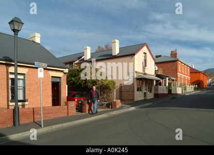 Georgian architecture in Hampden Road Battery Point Hobart Tasmania ...