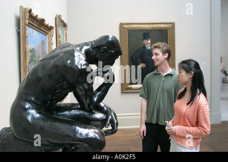 Toledo Ohio,Museum of Art,exhibit exhibition collection,product products display sale,promote,education,history,paintings,sculptures,Rodin,The Thinker Stock Photo