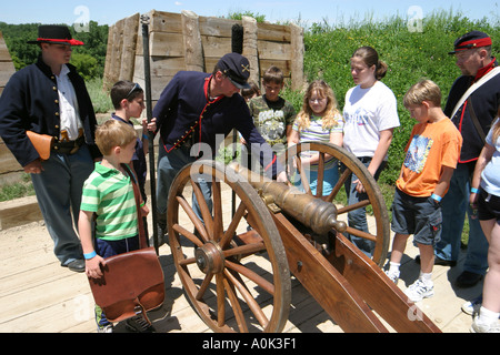 Ohio Perrysburg,Fort Meigs historic Site,Muster on the Maumee,costume,regalia,cannon,historical reenactment,guide,costume,period clothing,docent,Union Stock Photo