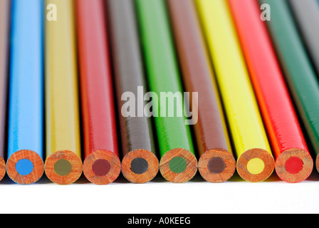 coloured pencils Stock Photo