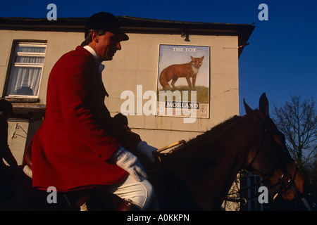 Foxhunting The Quorn hunt in Leicestershire England Stock Photo