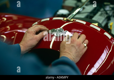 Morgan Plus Four  +4  Car hand built manufacture in Malvern Link, Worcestershire, England Stock Photo