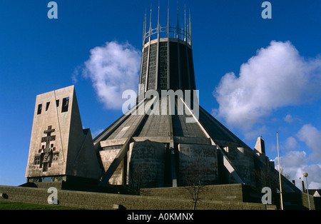 The Metropolitan Cathedral of Christ the King in Liverpool, England Roman Catholic Stock Photo