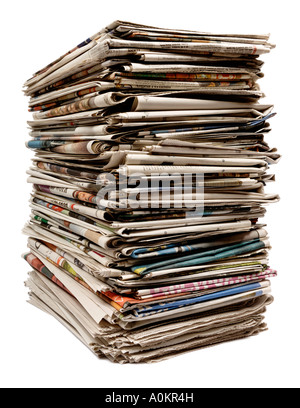 Old newspapers Stock Photo