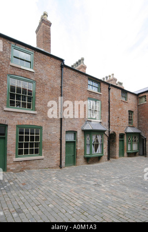 Exterior of a row of back to back houses in Hurst Street Birmingham England Stock Photo