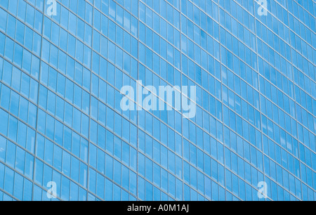 Zoom shot of windows on Boston's John Hancock Tower in Copley, Back Bay Stock Photo