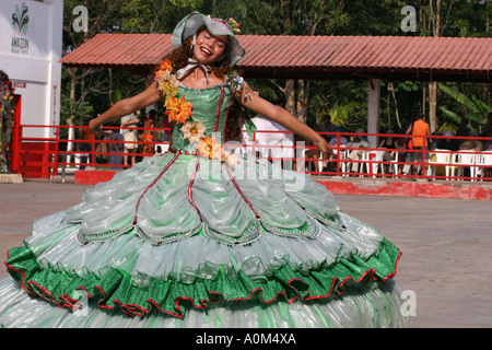 Brazil dance dancer at the boi bumba show parintins carnival,South America Stock Photo