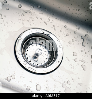 Drain Sink Tub Bath Stock Photo