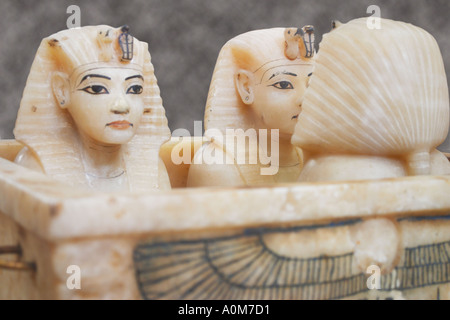 The canopic jars of Pharaoh Tutankhamun Cairo Museum Stock Photo - Alamy