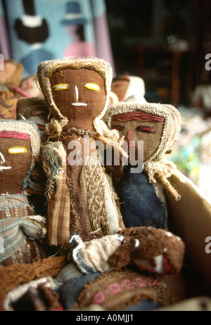 Peru Lima crafts Indian dolls Stock Photo