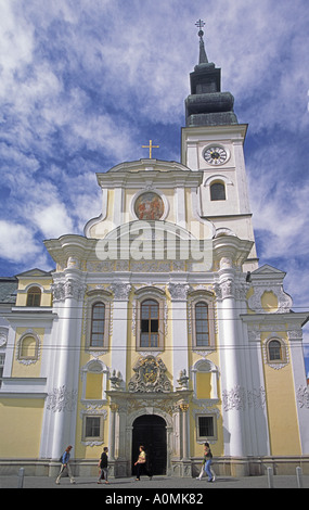 St John Baptist Church at Hlavna (Main) Street in Presov, Slovakia Stock Photo