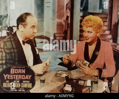 BORN YESTERDAY 1950 Columbia film with Broderick Crawford and Judy Holliday Stock Photo
