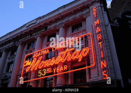 The Mousetrap play by Agatha Christie shown at St Martins Theatre in the West End London England Britain UK Stock Photo