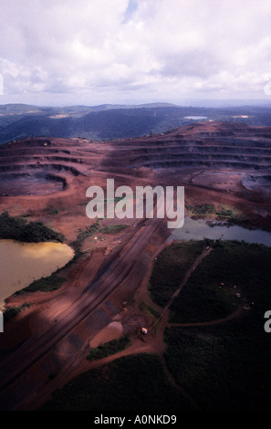 Carajas, Brazil. Huge opencast iron ore mine - largest in the world ...