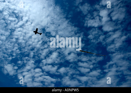 Airplane With Banner Advertisement Croatia Stock Photo 5736973