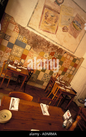 Amsterdam Table setting at restaurant Stock Photo