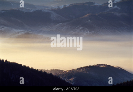 Morning Inversion at Podbrezova Valley Stock Photo - Alamy