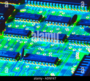 Integrated Circuit Board Stock Photo