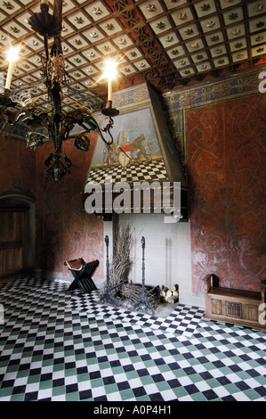 Turin one of the rooms of the Borgo Medioevale in the Valentino parque Stock Photo