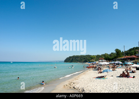Beach, Kalithea, Kassandra Peninsula, Halkidiki, Greece Stock Photo