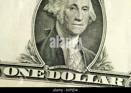 Dollar Bill, Close Up. Stock Photo