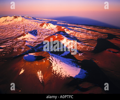 Mauna Kea Summit at Dawn Big Island of Hawaii Stock Photo