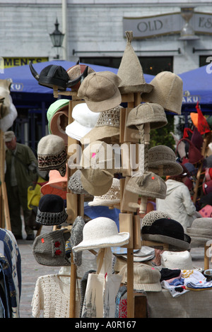 Market stall in the square of the old town in Tallinn Estonia Stock Photo
