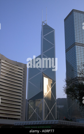dh Bank of China CENTRAL HONG KONG Office building skyscraper block tall tower Stock Photo