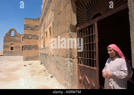 Warden Ben Wordan castle ruins near Hama Syria Middle East Stock Photo