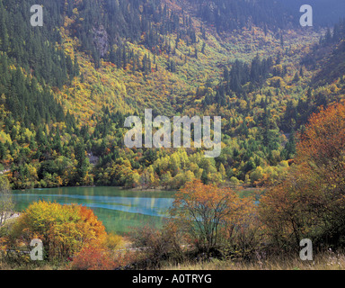 WuHua Hai Five Flower Lake JiuZhaiGou World Heritage Stock Photo - Alamy