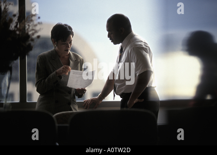 African-American and female executive  meeting in the conference room Stock Photo