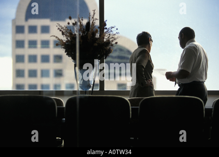African-American and female executive  meeting in the conference room Stock Photo