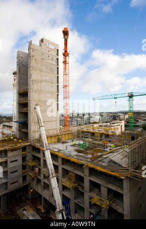 work in progress on construction site uk Stock Photo